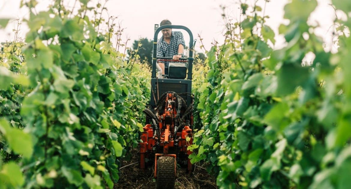 10 minutes by tractor